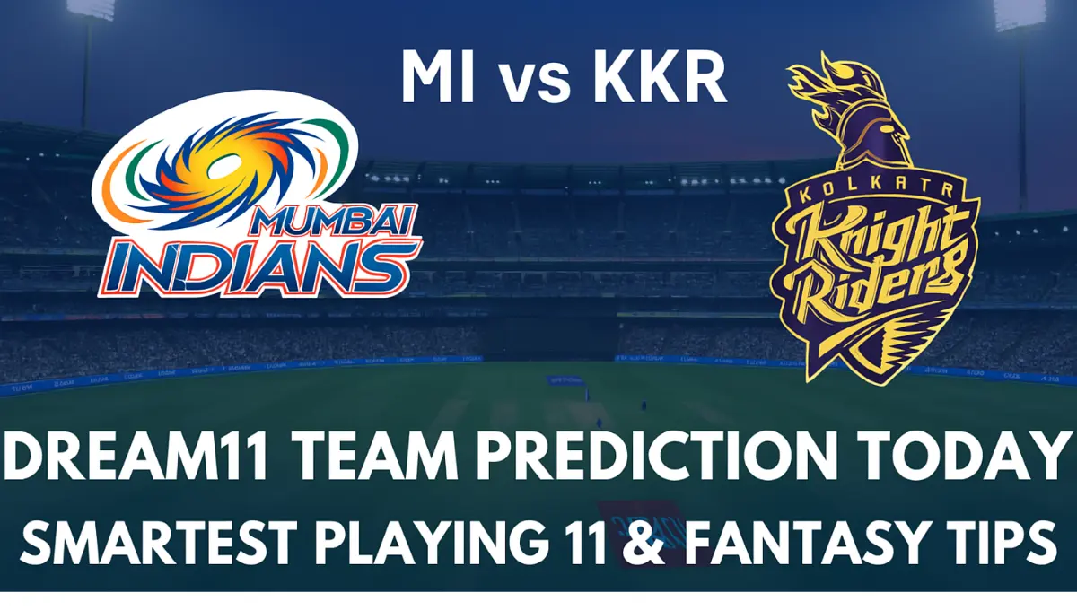 MI VS KKR Dream 11 Team Prediction today